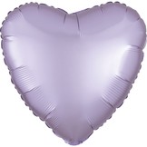 Balónek srdce foliové satén světle fialové Amscan